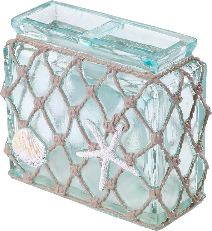 Avanti Linens - Toothbrush Holder, Coastal Home Decor, Seaglass