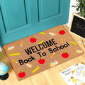 Ceenna Back to School Welcome Coir Doormat Outdoor Pencil Rule Apple Classroom Doormat School Teacher Rug for Classroom Front Door for Porch Decor Gifts, 16 x 28 Inch