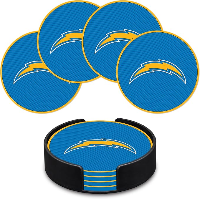 Rico Industries NFL Football Classic Favorites: PVC Coaster Set (4-Pack)