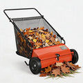 Heavy Duty 26-Inch Push Lawn Sweeper – 4 High-Speed Spinning Brushes | Durable Steel Frame, 7 Cu. Ft. Removable Bag, Walk-Behind Leaf & Grass Collector for Garden, Patio, Driveway, Outdoor –