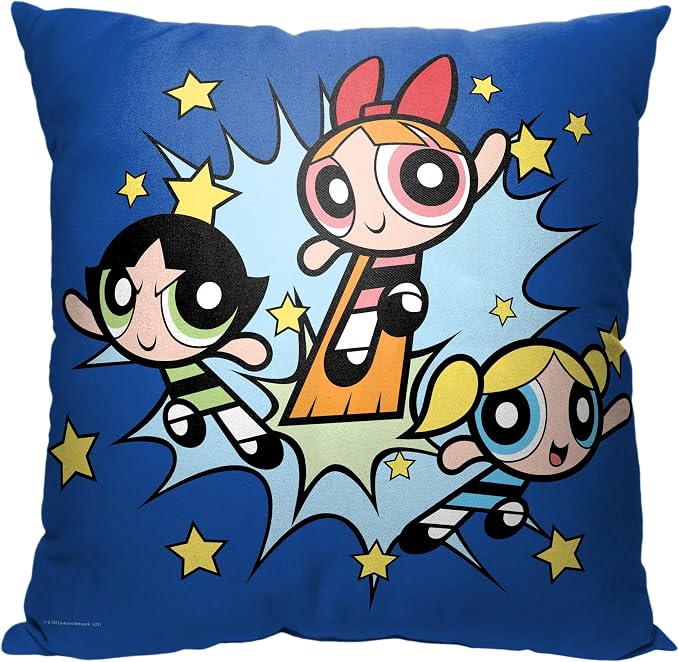Northwest Powerpuff Girls Pillow, 18" x 18", Little Crime Fighters