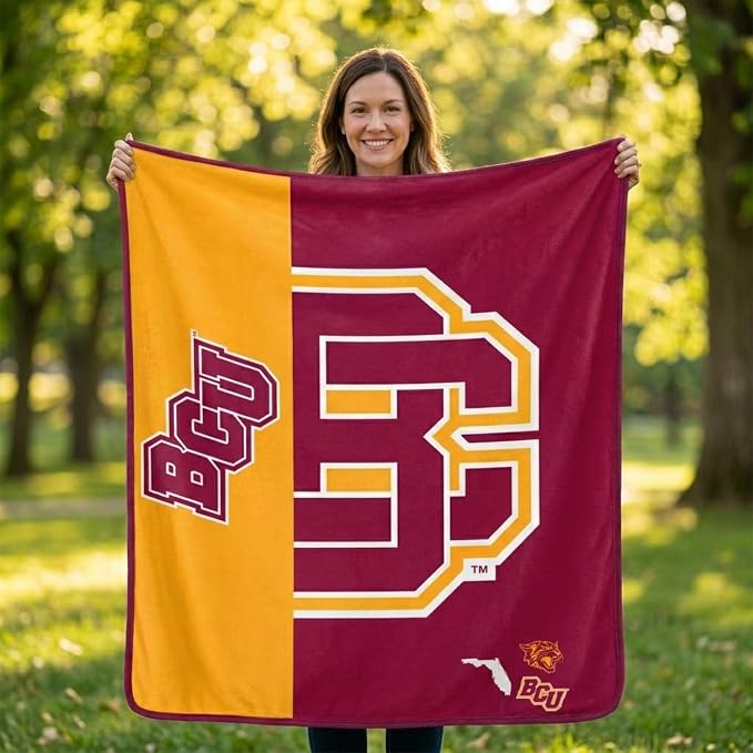Proformance Home NCAA Bethune Cookman Wildcats Endzone Ultra Soft Tailgate Throw