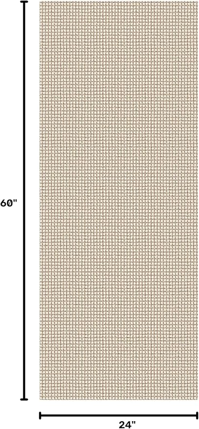 IOHOUZE Washable Runner Rug 2x5 Non Slip Runners for Hallways Entryway Runner Indoor, Kitchen Throw Rug Woven Cotton Floor Carpet for Hall Entrance Bedroom, Cream/Beige