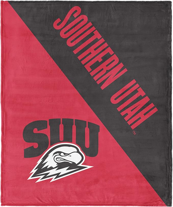 Northwest NCAA Silk Touch Throw Blanket, Ultra Soft Plush Polyester, Lightweight Warm Decorative Fan Gift, 46 x 60 in