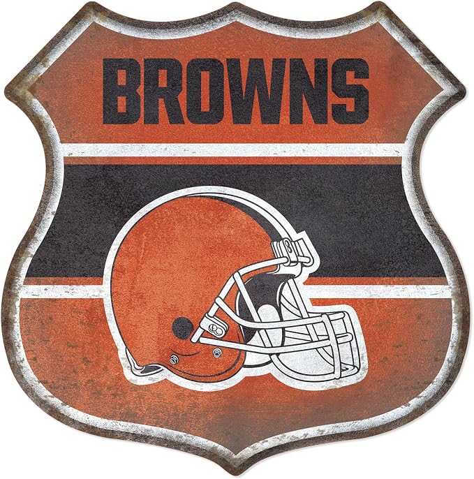 Rico Industries NFL Football San Francisco 49ers Rustic 11.5" Metal Route Sign