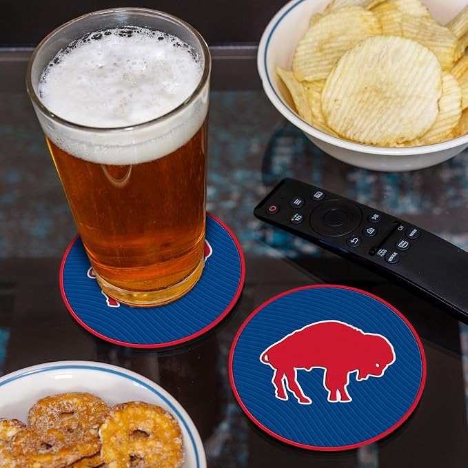 Rico Industries NFL Football Classic Favorites: PVC Coaster Set (4-Pack)