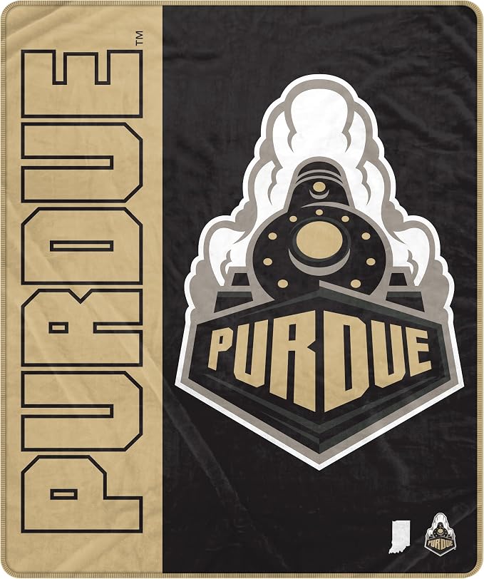 Proformance Home NCAA Purdue Boilermakers Endzone Ultra Soft Tailgate Throw