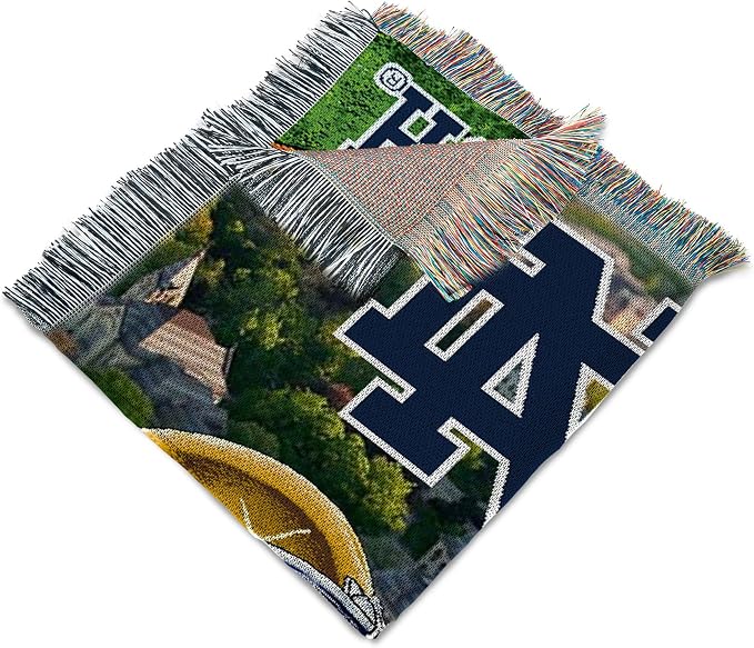 Officially Licensed NCAA "Home Field Advantage" Woven Tapestry Throw Blanket, 48" x 60", Multi Color
