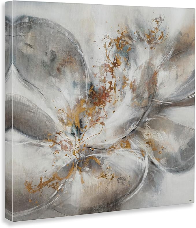 Stupell Industries Abstract Floral Bloom, 36 x 36 Inch Canvas Wall Art | Stupell Industries · By K. Nari · Ready to hang · Perfect for living room or bedroom · Made in USA