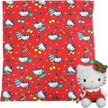 Hello Kitty Gifty Kitty Character Hugger Pillow & Silk Touch Throw Blanket Set 40x50 Inches