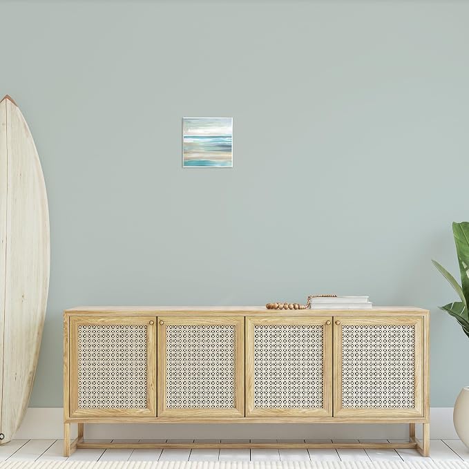 'Abstract Beach Sand Ocean Waves'| Wall Plaque Art | Stupell Industries | 12 x 12 Inches, Easy to Hang and Sturdy, Made in USA, by Nan
