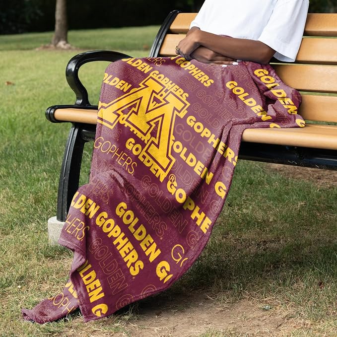 Logo Brands NCAA Classic Fleece Throw Blanket -50” x 60” Ultra-Soft Game Day Blanket with Bold Team Colors & Logo – Cozy College Team Bedding for Fans & Alumni