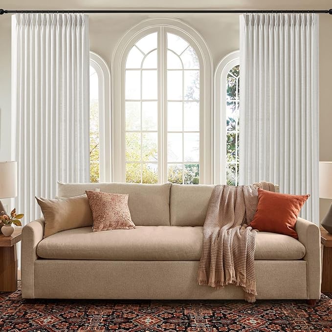 IVAPUPU Extra Width Pinch Pleated Curtains - Image 9