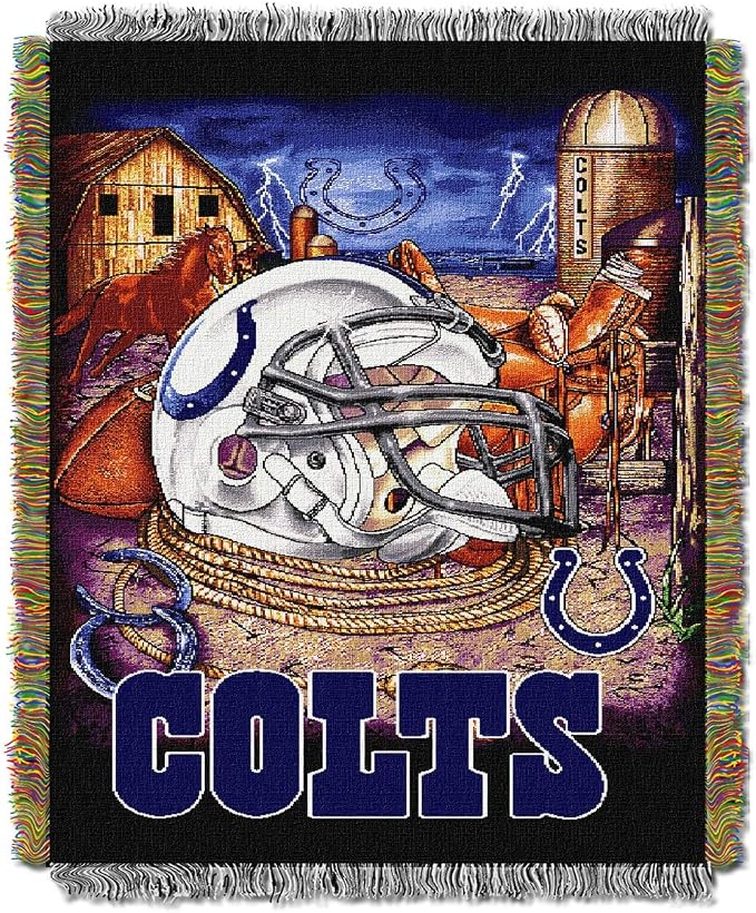 Northwest NFL Woven Tapestry Wall Hanging, 48 x 60 Inches, Officially Licensed, Decorative Fringes