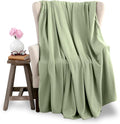 Full/Queen Size Microfleece Blanket | Fleece Bed Blanket | All-Season Comfort| Supersoft Lightweight Throw Blanket | Plush Throw Blanket for Bed Couch or Sofa | Travel Blanket | Pet-Friendly | Green