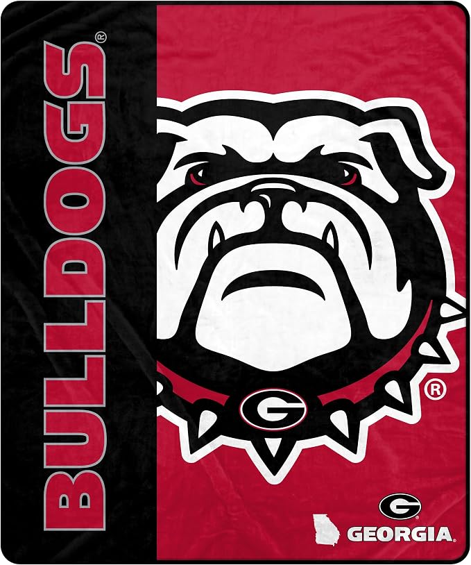 Pegasus Sports NCAA Georgia Bulldogs Endzone Ultra Soft Tailgate Throw