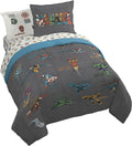 Marvel Comics Avengers Queen Comforter Set 7 Piece Soft Bedding, Gray | Hulk Captain America, Comforter Sheets Shams Pillowcases, Official Product, Microfiber, Machine Washable, Boys Gift