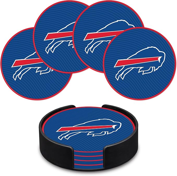 Rico Industries NFL Football Classic Favorites: PVC Coaster Set (4-Pack)