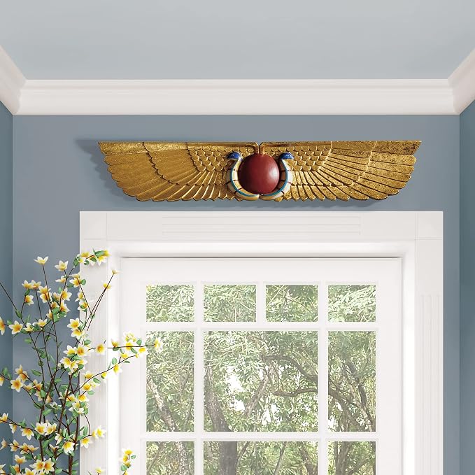 Design Toscano Egyptian Temple Sculptural Wall Pediment