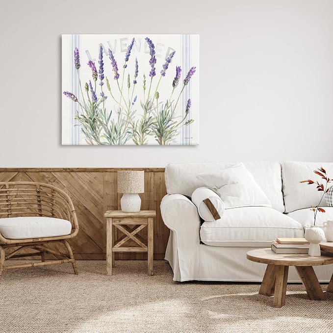 Stupell Industries 'Lavender Floral Cluster', Canvas Art, 48 x 36 Inches, Easy to Hang and Sturdy, Made in USA, by Danhui NAI