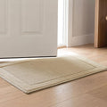 Madison Park Sanctuary 100% Cotton Non-Slip Bath Rug, 20x32 Inch, Natural | Low-Profile Woven Design, Ultra Soft Absorbent & Machine Washable, Ideal for Bathroom Bedroom and Entryway Decor