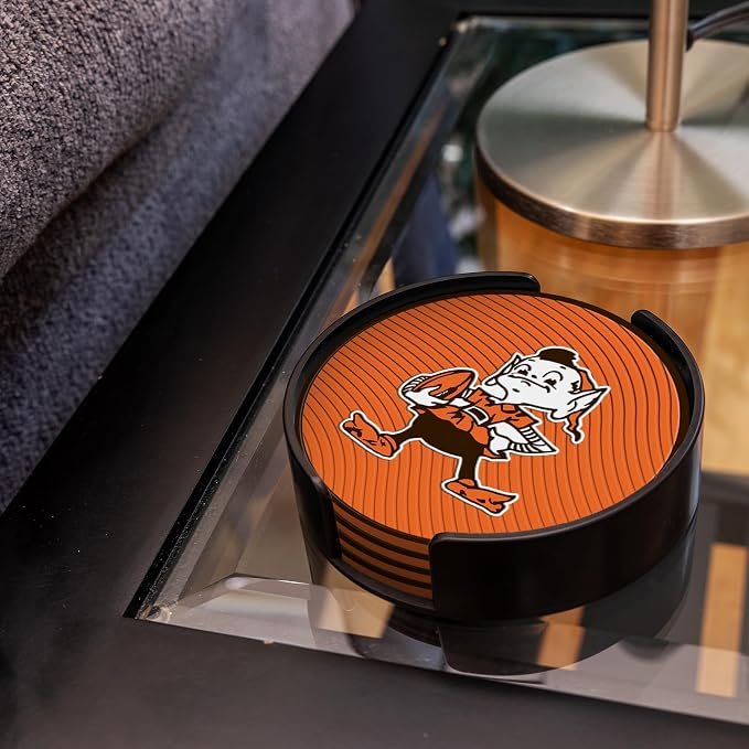Rico Industries NFL Football Classic Favorites: PVC Coaster Set (4-Pack)