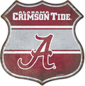 Rico Industries NCAA Rustic 11.5" Metal Route Sign Home Décor/Dorm Room