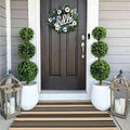 OJIA Outdoor Front Door Mat 27.5"x43", Striped Outdoor Rug Porch Decor | Cotton Woven Front Door Rug Machine Washable Door Mats Striped Entry Rug for Farmhouse/Kitchen/Entryway/Outdoor Porch Decor