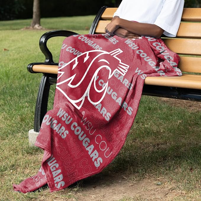 Logo Brands NCAA Classic Fleece Throw Blanket -50” x 60” Ultra-Soft Game Day Blanket with Bold Team Colors & Logo – Cozy College Team Bedding for Fans & Alumni