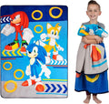 Franco Kids Bedding Super Soft Plush Micro Raschel Blanket, 62 in x 90 in, Sonic The Hedgehog