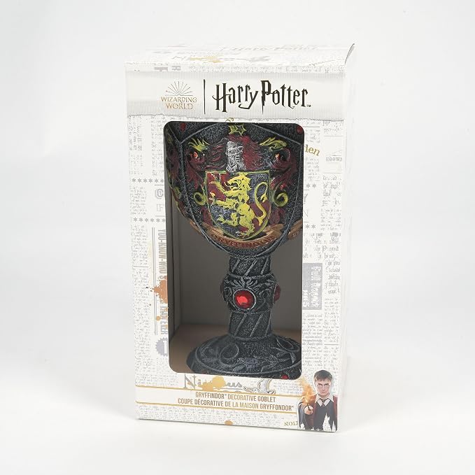Enesco Wizarding World of Harry Potter Gryffindor Decorative Goblet Figurine, 7.09 Inch, Multicolor