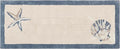 Madison Park Bayside Tufted Bath Rug Cotton Non-Slip, 24 x 60, Blue