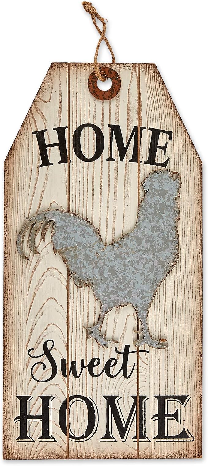 DII Farmhouse Wall Art Sign, Tags, 3 Piece