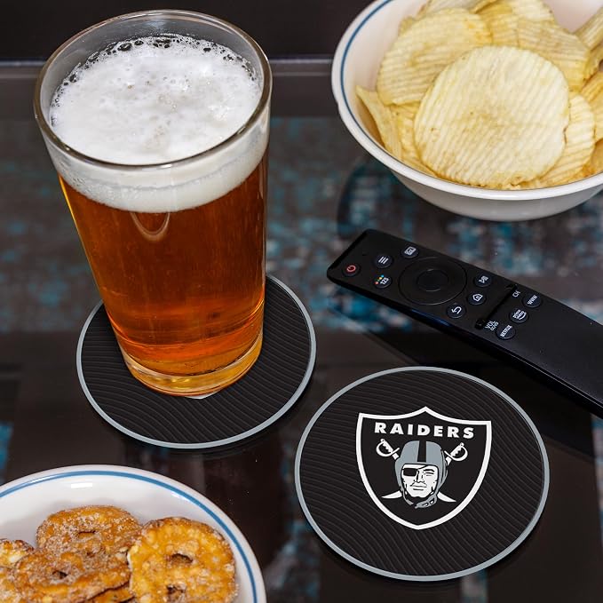Rico Industries NFL Football Classic Favorites: PVC Coaster Set (4-Pack)