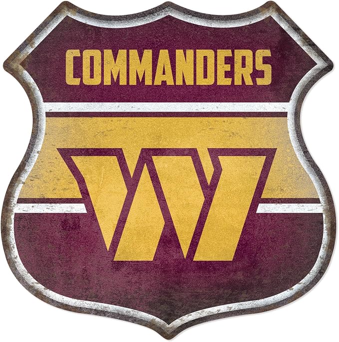 Rico Industries NFL Football San Francisco 49ers Rustic 11.5" Metal Route Sign