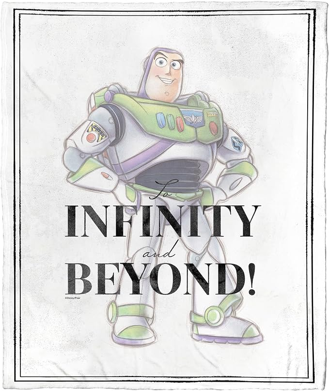 Northwest Disney 100 Silk Touch Throw Blanket, 50" x 60", to Infinity and Beyond