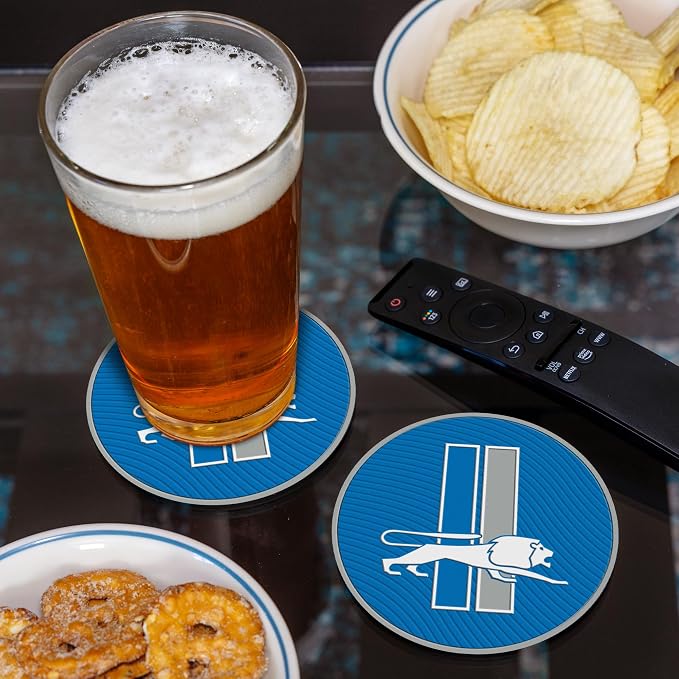 Rico Industries NFL Football Classic Favorites: PVC Coaster Set (4-Pack)