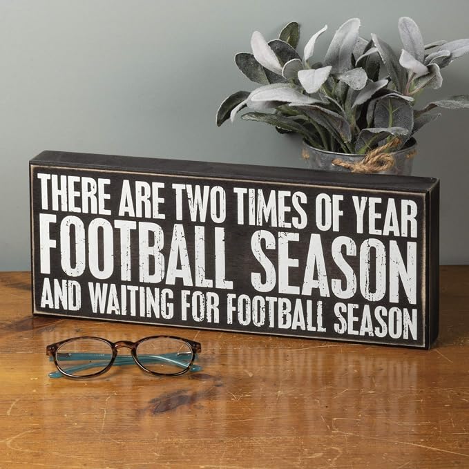 Primitives by Kathy Classic Box Sign, Football Season