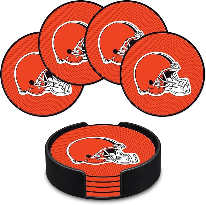 Rico Industries NFL Football Classic Favorites: PVC Coaster Set (4-Pack)