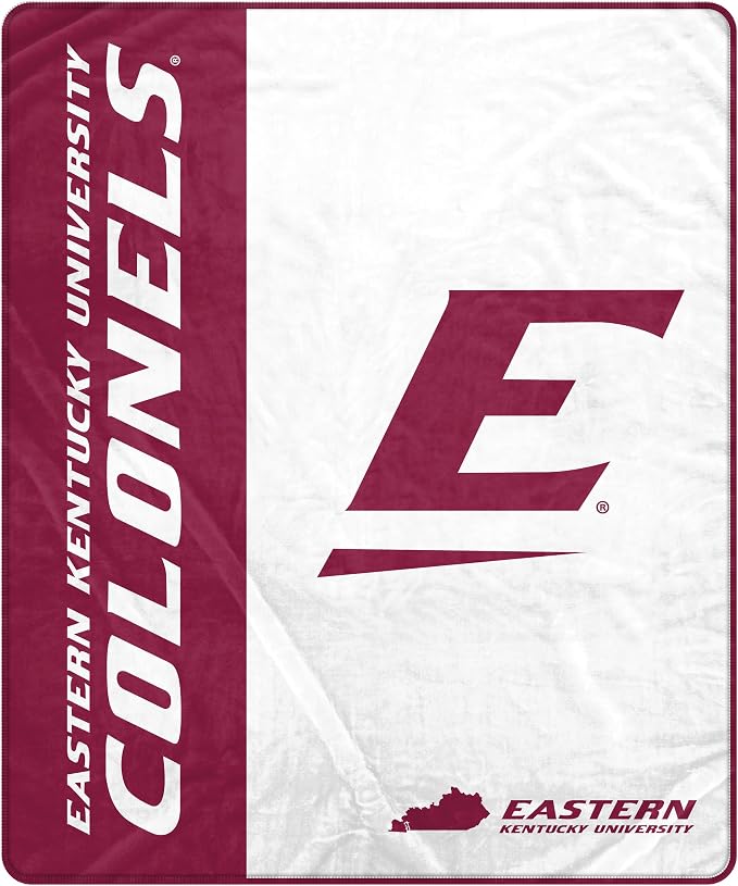Pegasus Sports NCAA Eastern Kentucky Colonels Endzone Ultra Soft Tailgate Throw