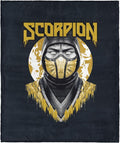 Mortal Kombat Silk Touch Throw Blanket – Scorpion, Ultra-Soft Fleece, Plush & Lightweight, 50 x 60