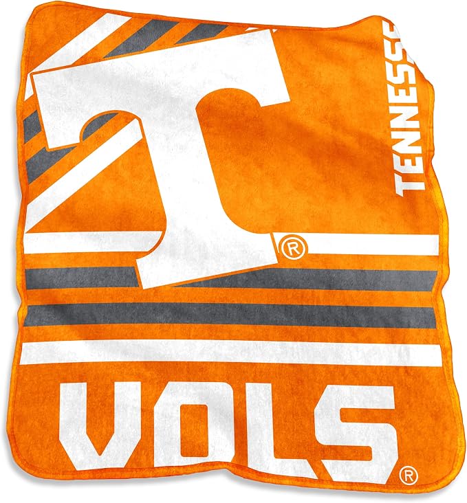Logo Brands NCAA Raschel Throw Blanket – 50 x 60 Soft Fleece Blanket, Officially Licensed Collegiate Design, Cozy Throw for Tailgating, Game Day, & Home Décor