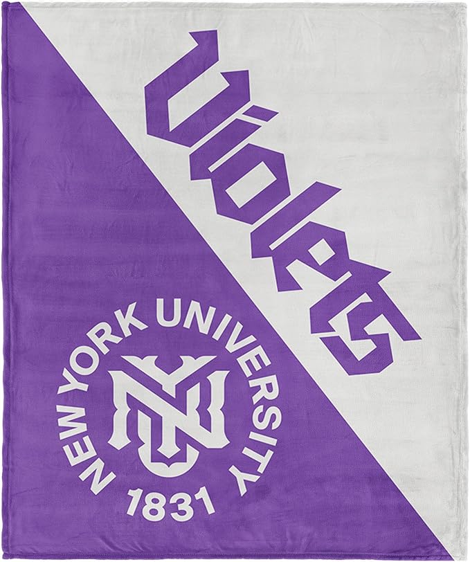 Northwest NCAA Silk Touch Throw Blanket, Ultra Soft Plush Polyester, Lightweight Warm Decorative Fan Gift, 46 x 60 in