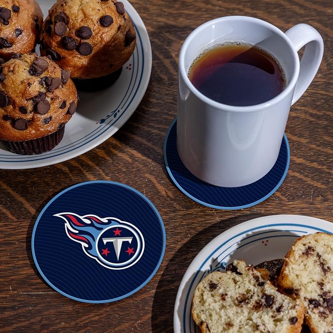 Rico Industries NFL Football Classic Favorites: PVC Coaster Set (4-Pack)