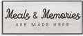 Meals and Memories Kitchen Sign, 10 x 24 Inch Framed Giclée Print | Stupell Industries · By Lil' Rue · Ready to hang · Rustic charm for kitchen or dining room · Made in USA