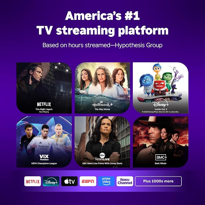 Roku Streaming Stick 4K with Voice Remote - HDR10+ & Dolby Vision | Compact 4K Streaming Device for TV with Roku Voice Remote & Long-Range Wi-Fi - Free & Live Local News, Sports