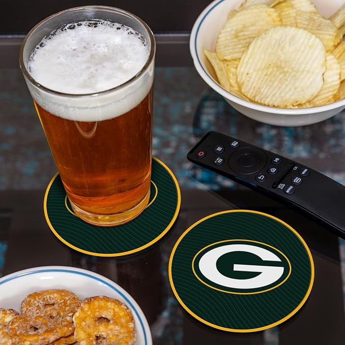 Rico Industries NFL Football Classic Favorites: PVC Coaster Set (4-Pack)