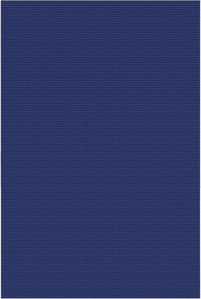 IOHOUZE Washable Area Rug 6x9 Non Slip Rugs for Living Room, Dining Room Rugs Bedroom Rug, Woven Braided Indoor Floor Carpet for Living Room Nursery Office, Royal Blue/Navy