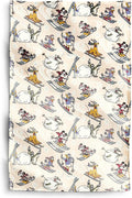 Vera Bradley Women's Disney Fleece Plush Throw Blanket, Downhill Skiing Mickey and Friends, One Size