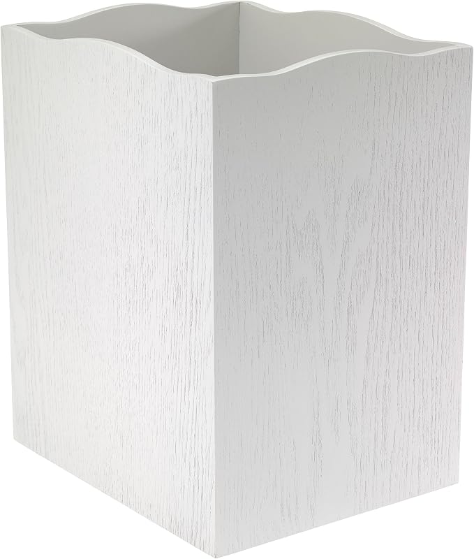 Avanti Linens - Wastebasket, Decorative Trash Can, Coastal, Seaglass